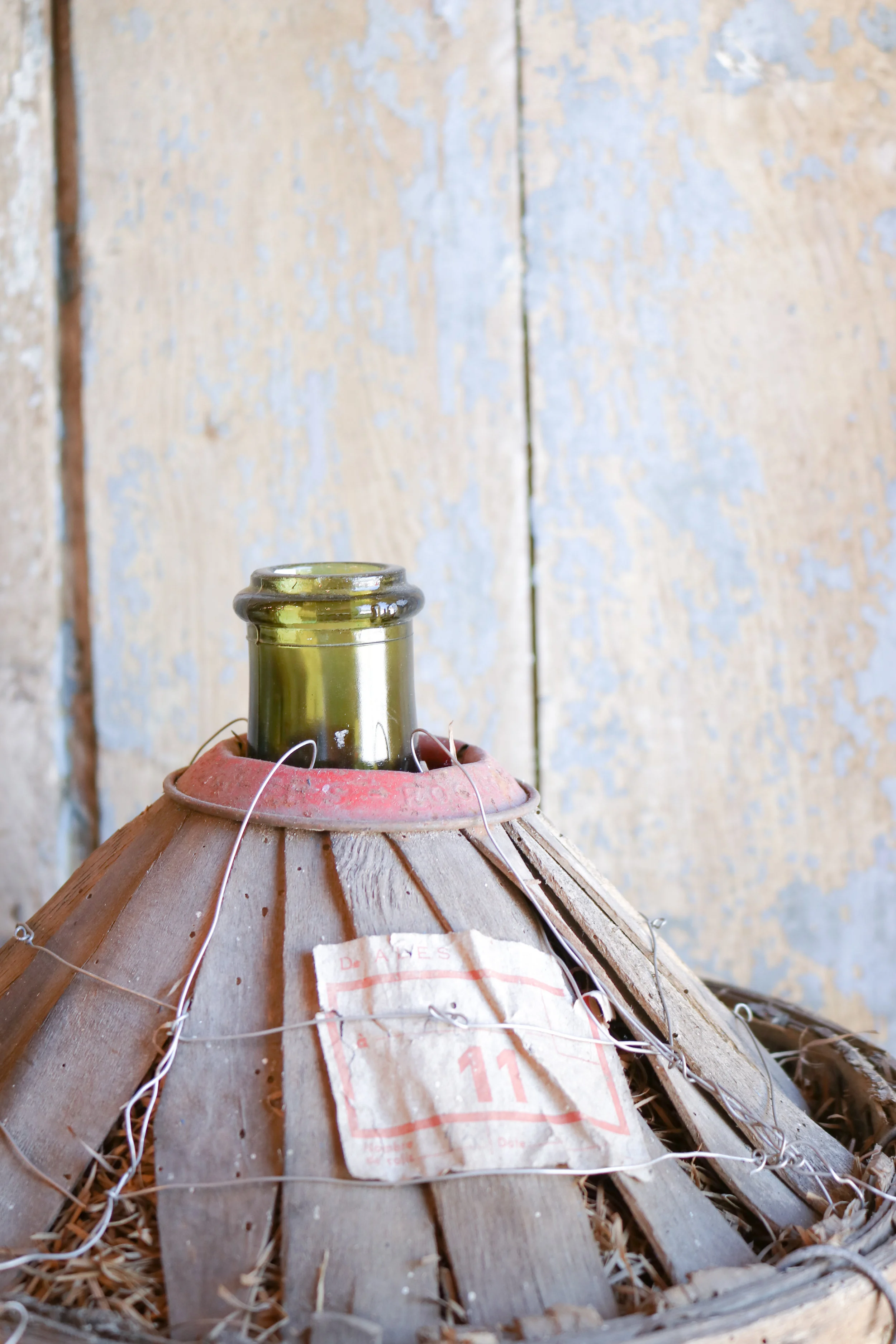 Decorating with Vintage Deminjohn Bottles